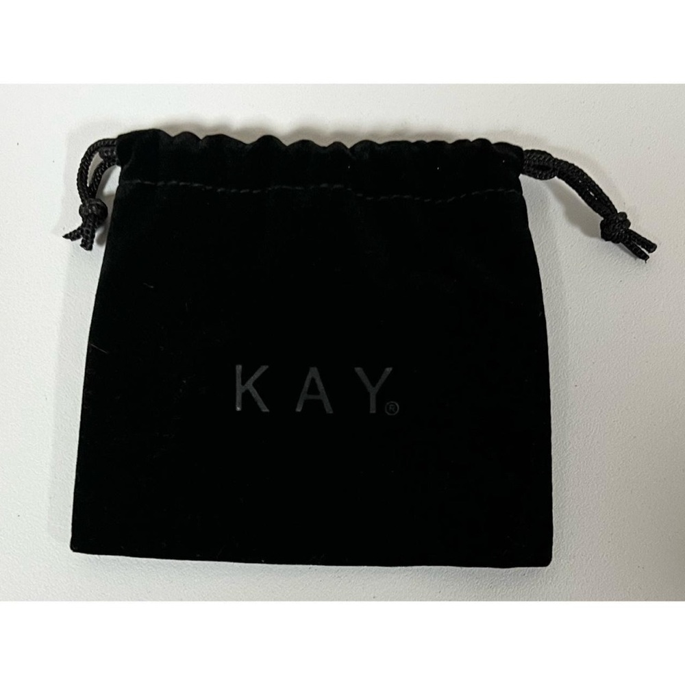 Kay Jewelers Black Velvet Jewelry Pouch Bag Holder — Size: 4.25 in. 🖤 #jewelry
